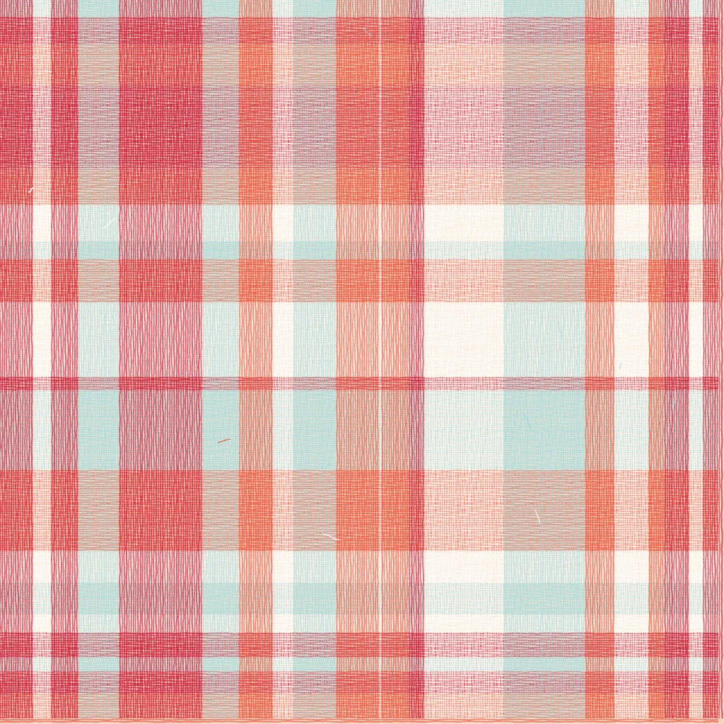 Generative Madras Checks textile study with indigo and oatmeal structure