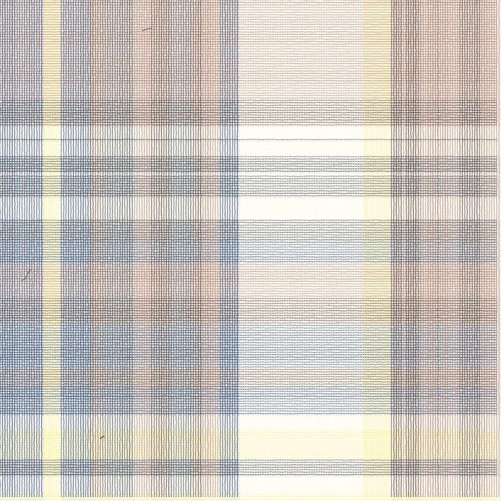 Generative Madras Checks textile study in dense check rhythm